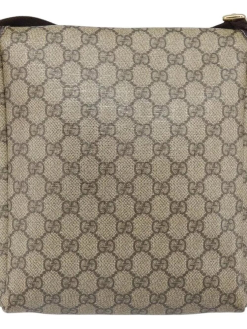 GUCCI GG Supreme Shoulder Bag PVC Beige Gold 223666 Auth 170370 - Picture 2 of 16